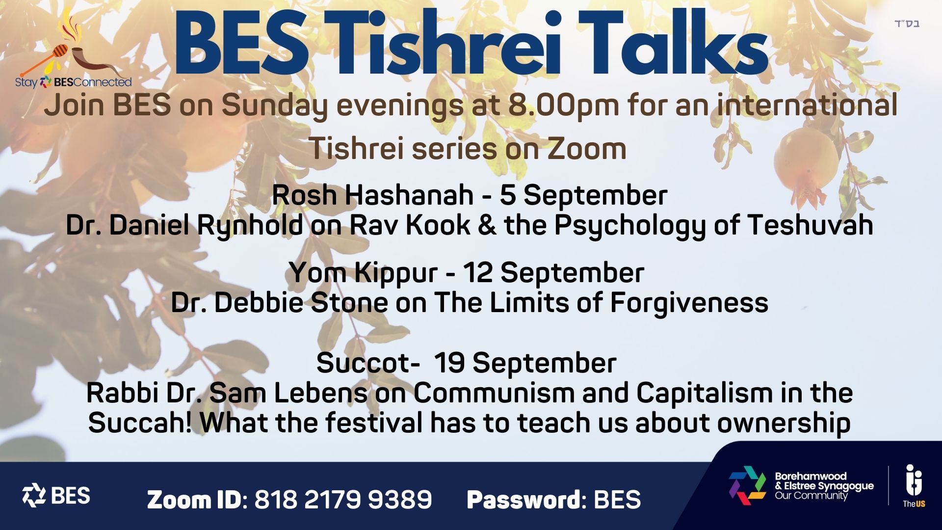 Tishrei Talks